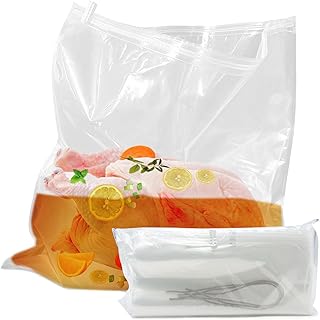 Brining Bags for Turkey, 3 Pack, 26"×24", Extra Large Turkey marinade bag Holds up 35lb, Thickened Brining Bag with 3 Cotton Strings, Double Zip-lock Seal Brine Bags for Turkey, Chicken, Beef, Pork, Ham.