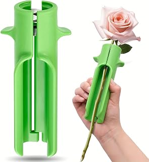 1Pcs Plastic Rose Thorn Remover Stripper Rose Dethorner Tool Home Garden Pruning Shears Gardening (Green)