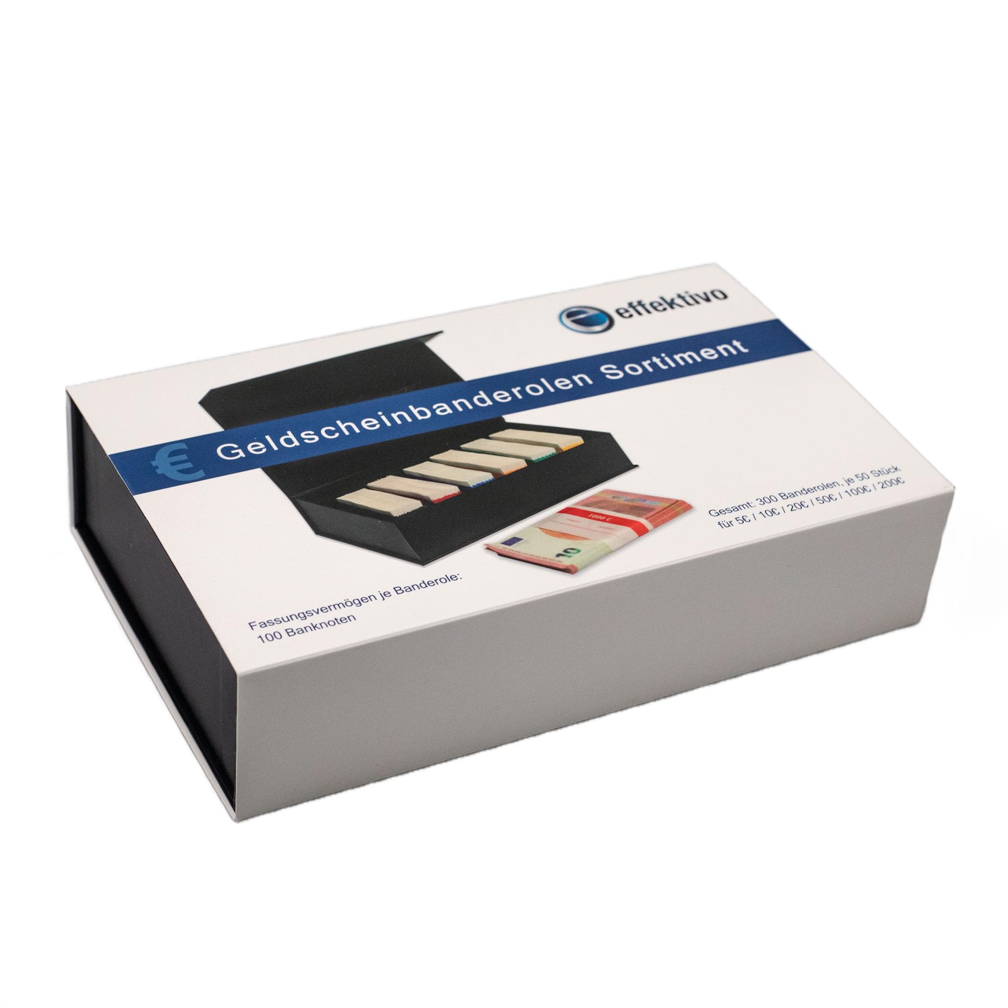 300 Stück Geldschein-Banderolen Selbstklebend - Bargeld Organisieren 7,6x1,14 Zoll