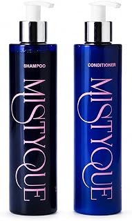 MISTYQUE Eternal Radiance Duo Schampo och Balsam Set, Bond Restore-teknologi, Botanisk Keratin Vegelight, för Fint eller Skadat Hår