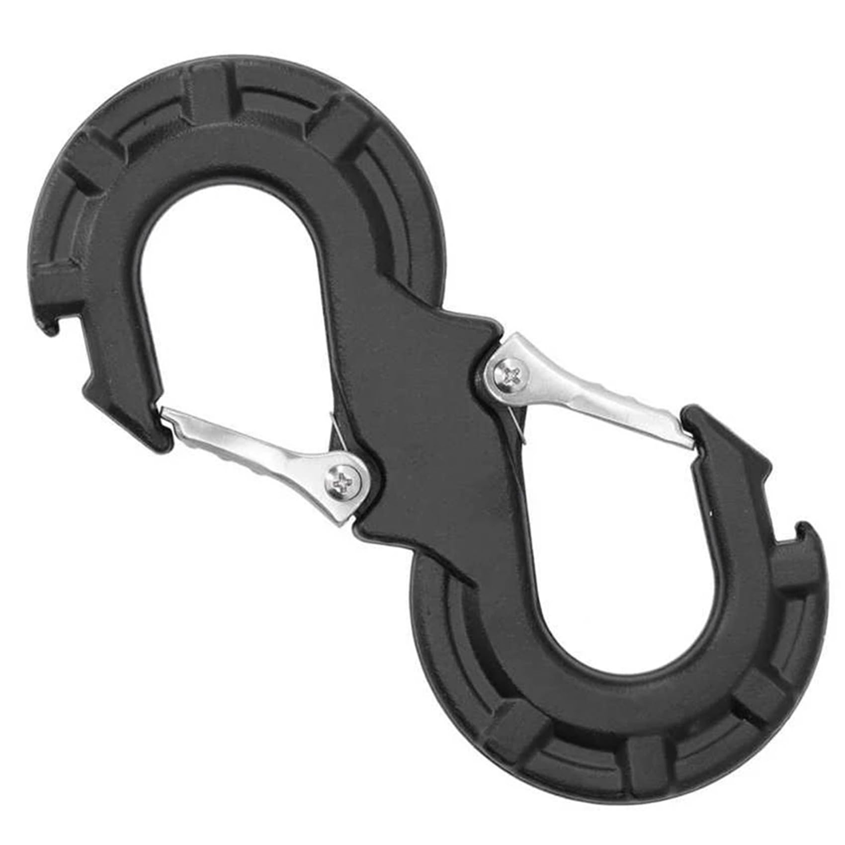 2 grillete negro en forma de S para rescate rápido, para coche, JK Offroad, remolque, recuperación, cabrestante de coche, grilletes