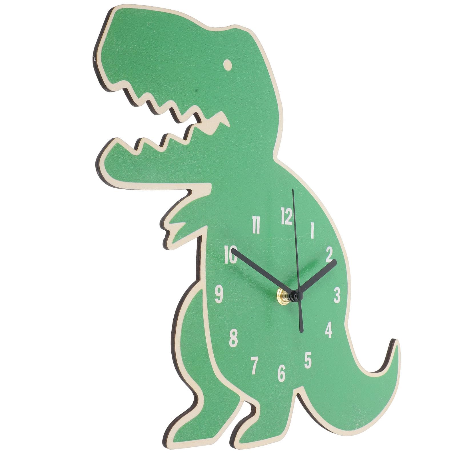 Horloge decorative dinosaure TOYANDONA en bois, le cadeau d'anniversaire idéal pour fille et garçon