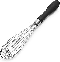 OXO Good Grips 9-Inch Whisk - Stainless Steel Wires, Non-Slip Comfort Grip for Easy Beating, Mixing & Whisking