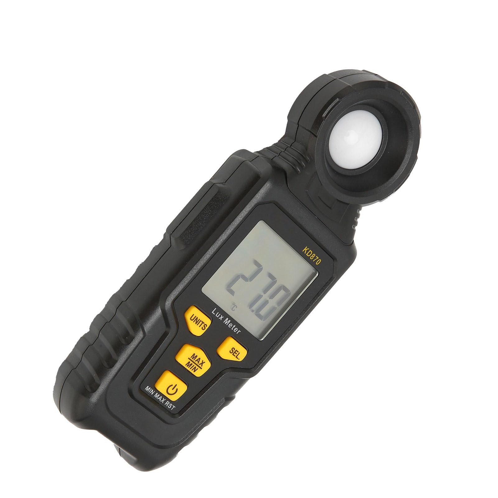Illuminometro multifunzione LCD Misuratore digitale portatile di illuminamento Misuratore ambientale automatico con luxmetro Misuratore di luce Conservazione dei dati per ambienti