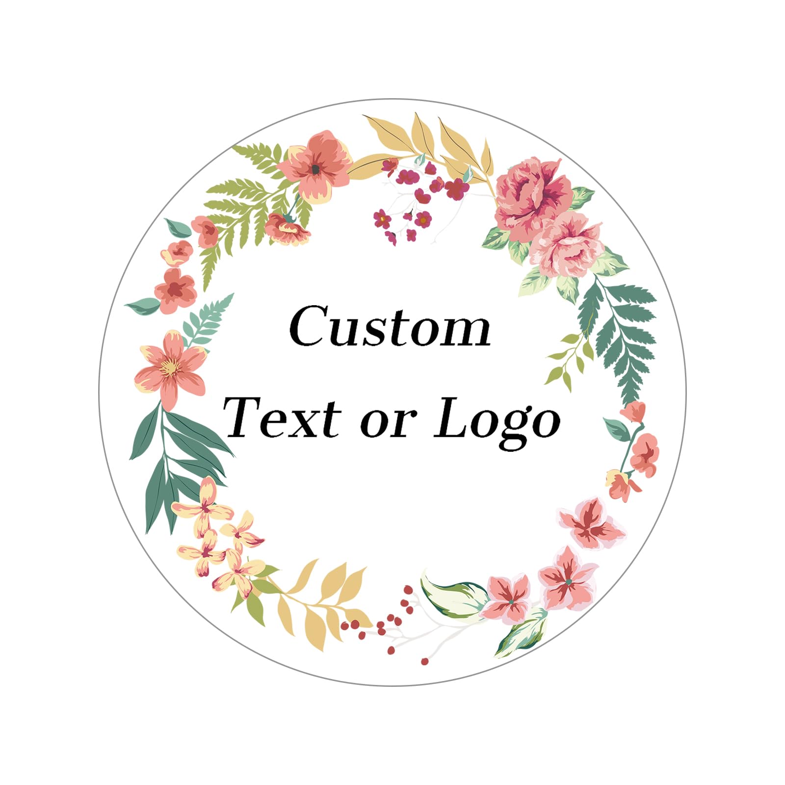 Round Custom Stickers 150pcs Personalized Waterproof Labels for Wedding Favors Birthday Baby Bridal Shower Office Parties Stickers (Style 13)