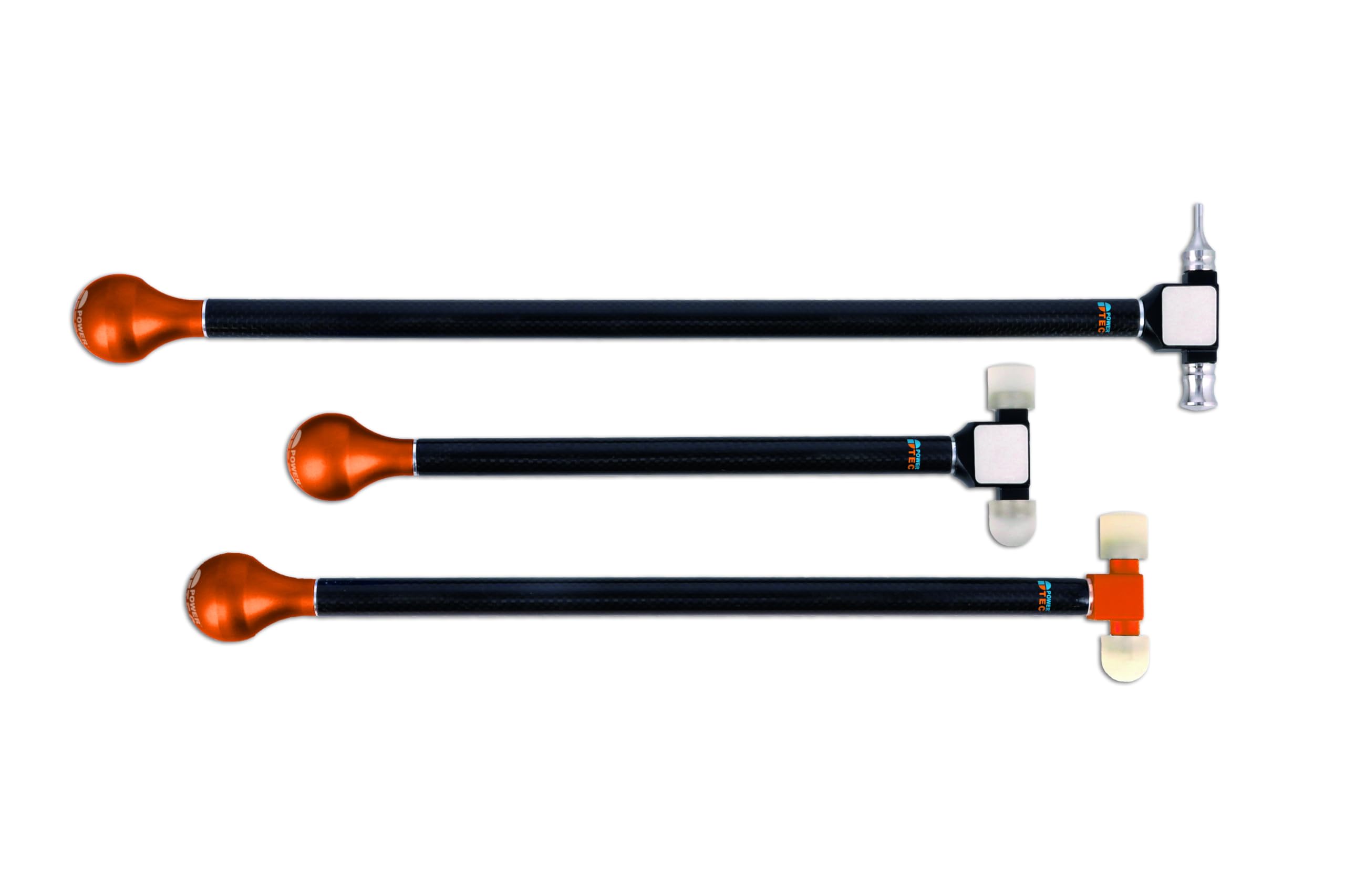 PowerTec 92763 Carbonstrike - Juego de 3 martillos