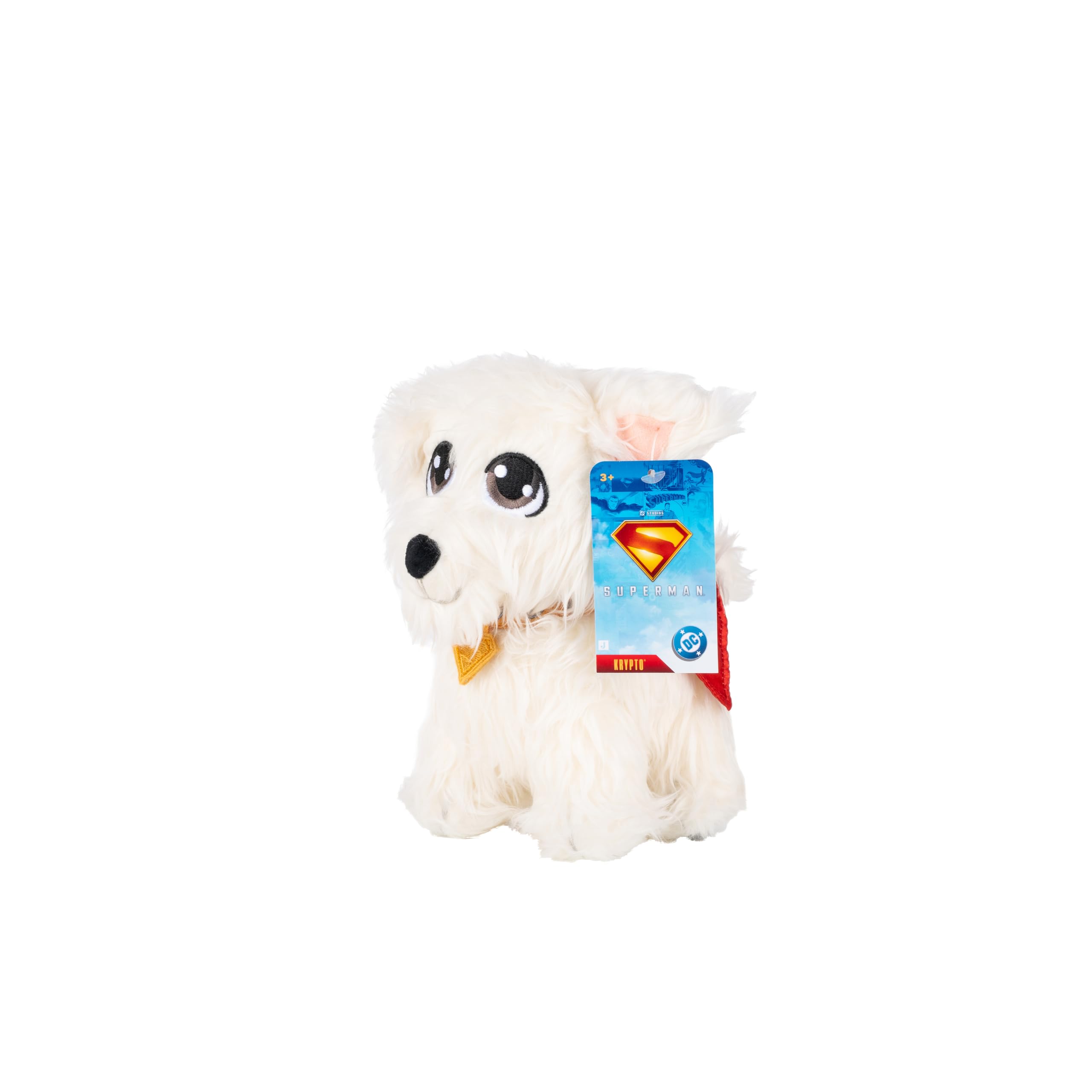 Jazwares DC Superman Legacy Krypto - Peluche de superhéroe coleccionable de 8 pulgadas de Warner Bros. Con licencia oficial, a partir de 3 años