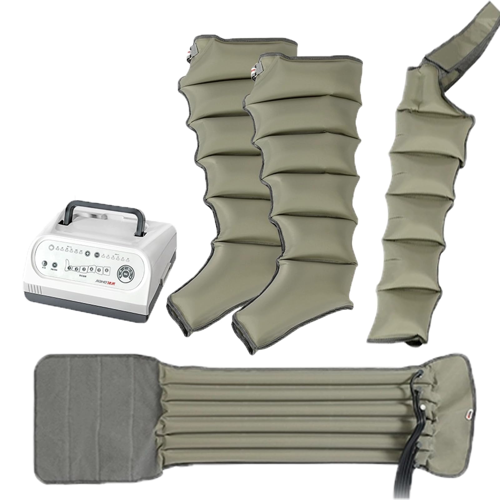 Masaje de piernas con compresión de Aire, Botas de compresión de piernas, Botas de recuperación para circulación y Alivio del Dolor, relajación de los músculos con 4 Modos, 4 intensidades