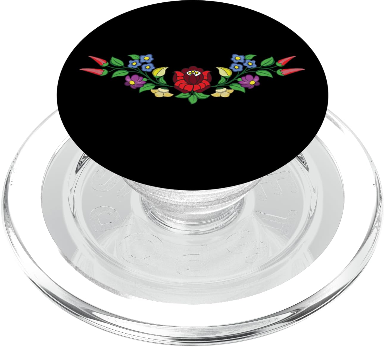 Hungarian folk art vector desing from kalocsa magyar PopSockets PopGrip for MagSafe