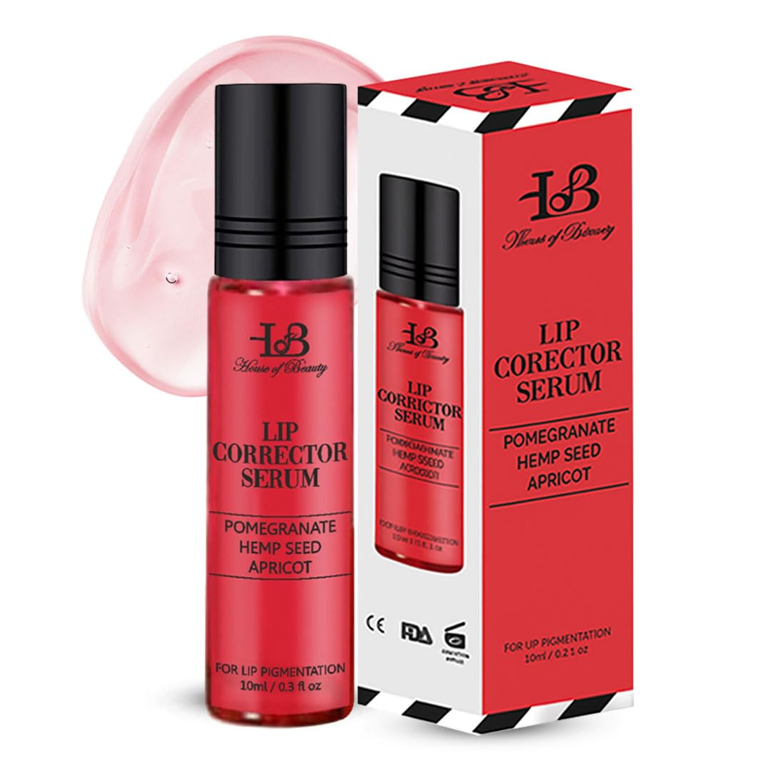 HOUSE OF BEAUTY Lip Color Corrector Serum | Enriched with Pomegranate, Hemp Seed & Apricot | Lip Pigmentation | Unisex (