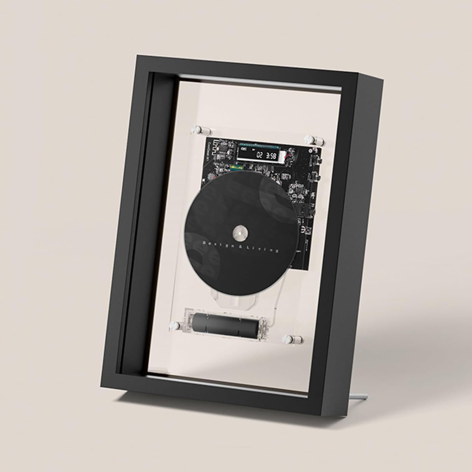 Lecteur CD mural haut de gamme style cadre photo décoratif et connexion Bluetooth 5.0