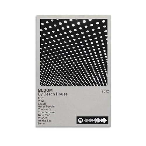 SQSXCKIQ Bloom by Beach House 2 Canvas Poster Wall Art Decor Print Picture Paintings for Living Room Bedroom Decoration Unframe-style 12x18inch(30x45cm) - 12x18inch(30x45cm) - Unframe-style