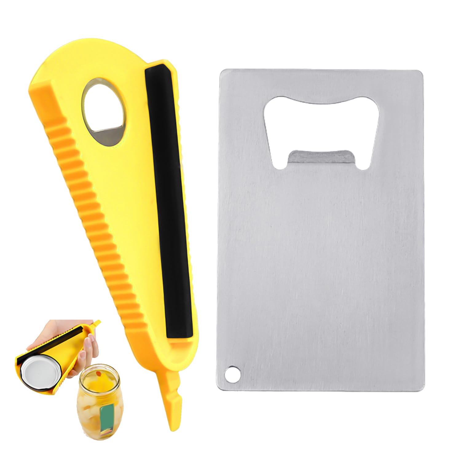 2 Stuks Verstelbare Blikopener, Nieuwe Verstelbare Blikopener Artritisglasopener Multifunctionele Glasdekselopener