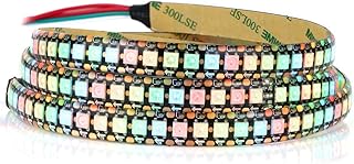 RGB LED-Streifen WS2812B 3,3 Fuß 144 Pixel/m flexibel Schwarz PCB Traumfarbstreifen IP65 Wasserdichtes DIY-Projekt (5 V)