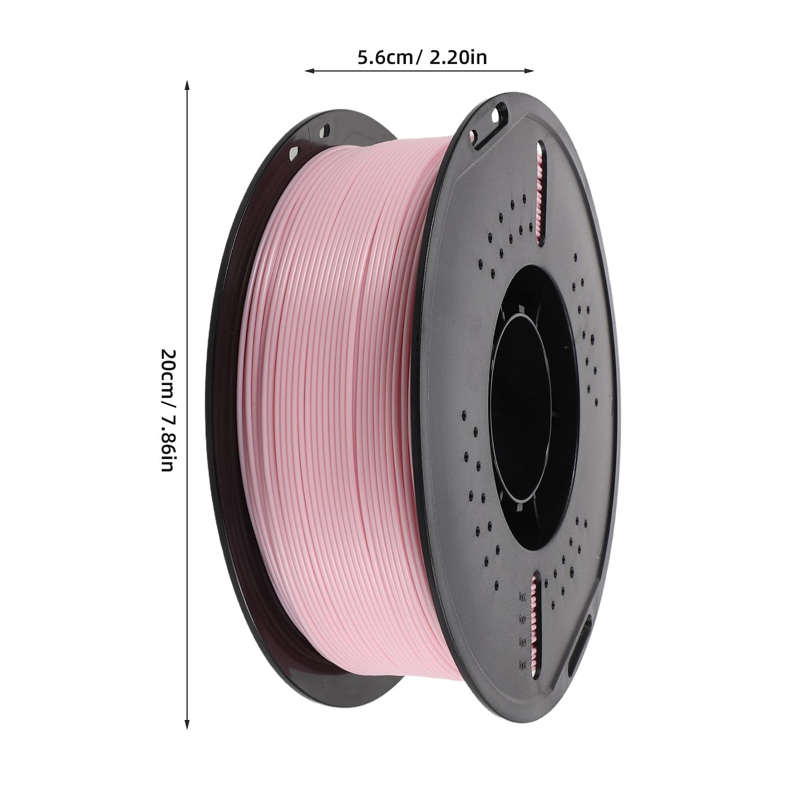 ibasenice Filamento PLA para impresora 3D - Bobinas de filamento para impresión 3D de 1,75 mm - 1 kg (2,2 lb) Suministros decorativos para impresoras para aficionados Artículos para fiestas Rosa