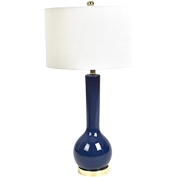 navy and white table lamps