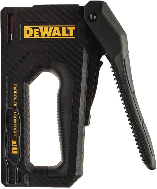 Pistola Grapadora DEWALT, Cuerpo de Fibra de Carbono, Tacker 2 en 1 (DWHT80276)