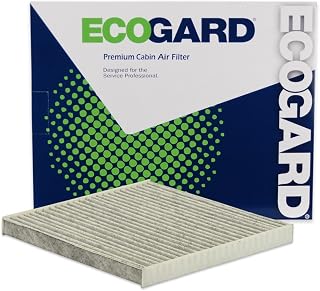 ECOGARD XC10476C Premium Cabin Air Filter with Activated Carbon | Fits 2012-2019 Nissan Versa 1.6L; 2012-2025 March 1.6L; 2017-2021 NV200 2.0L; 2015-2018 Chevrolet City Express 2.0L