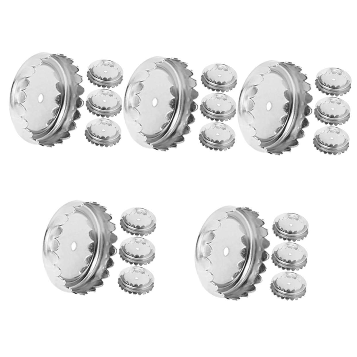 Mikinona 5 Juegos De Jaboneras Magnéticas De Acero Inoxidable para Pared con Tapas De Secado Rápido para Baño (4 Unidades X 5)