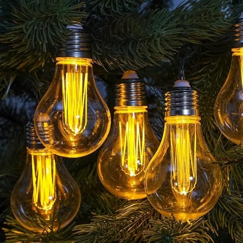 Noma Outdoor : Connectable : 10 The Bulb String : Vintage Style Edison LED Light Bulbs : Plug in