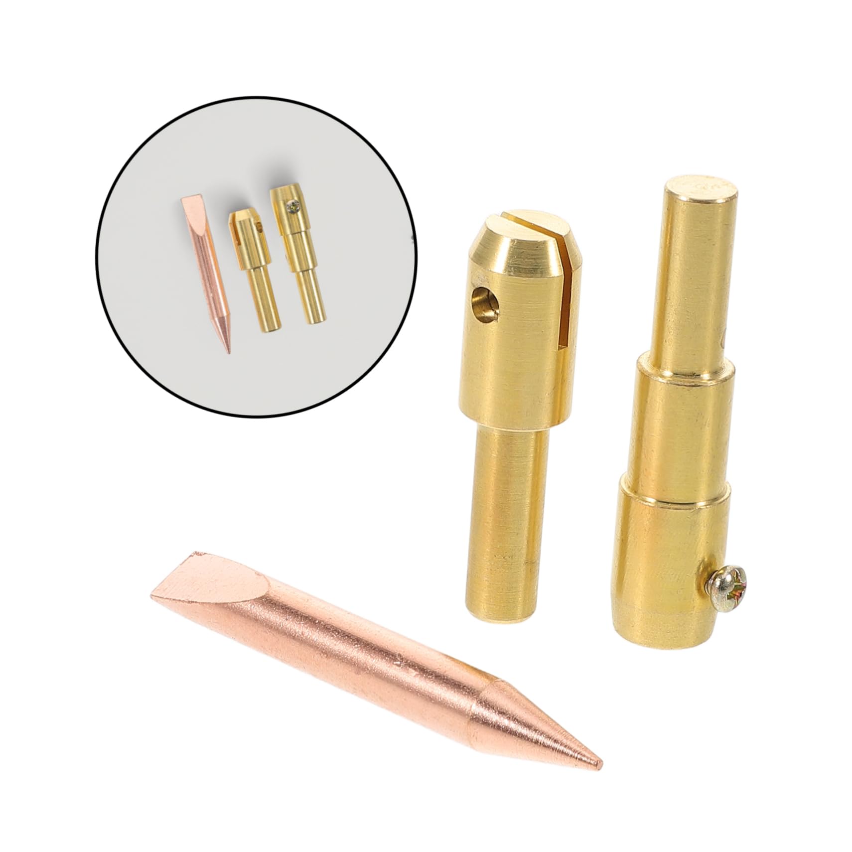 SOESFOUFU High Efficiency Dent Remover Kit Precision Spot Welder Chuck for Car Body Repair Versatile Welding Tool with Carbon Rod and Round Pad Chuck Easy Operation for Automotive Maintenance