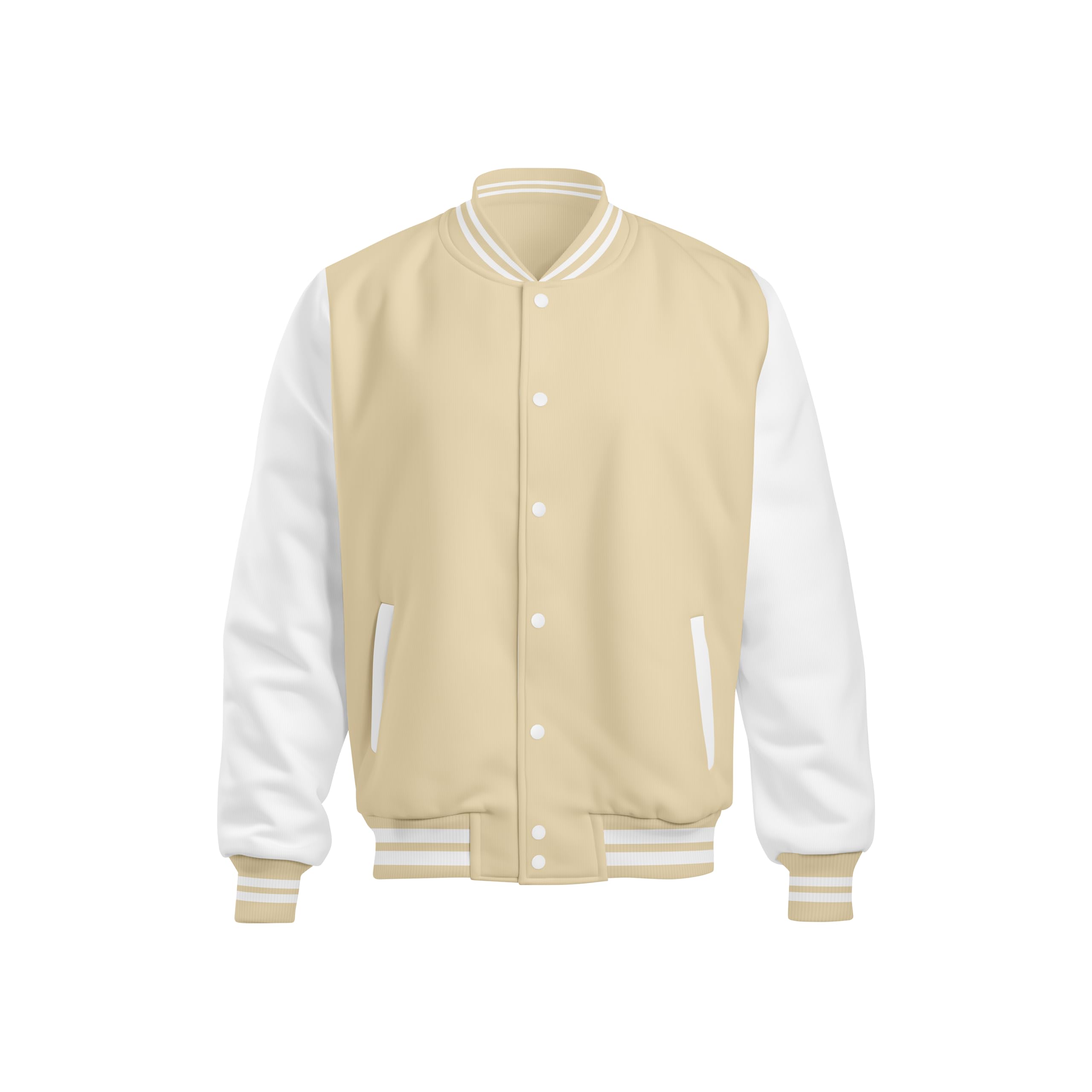 Cotton Blend Standard Full Sleeves Length Casual Varsity Jacket For Men-image-19