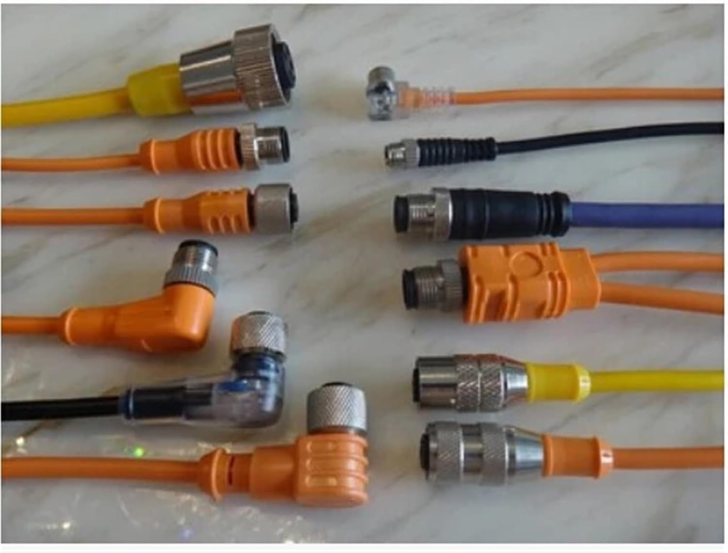 M12* 1 2-Wire AC/DC, NO/NC Push-in Sensor Connector with LED Light 2-pin Female Connector Coupler