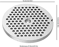 Vista 5 de Discos de placa para picadora de carne, aleación, cuchillas de repuesto para picadora de carne, disco de placa trituradora para batidora de soporte