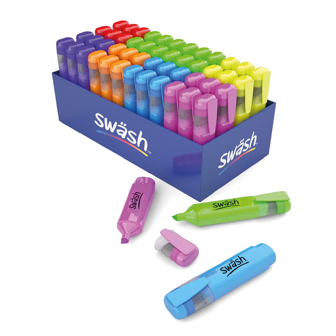 Premium-Textmarker, verschiedene Farben, 48 Stück