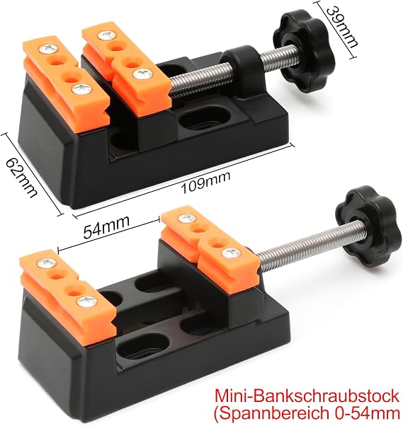 25 Pcs Hand Drill Bits Set and Adjustable Small Drill Press Vise, Black