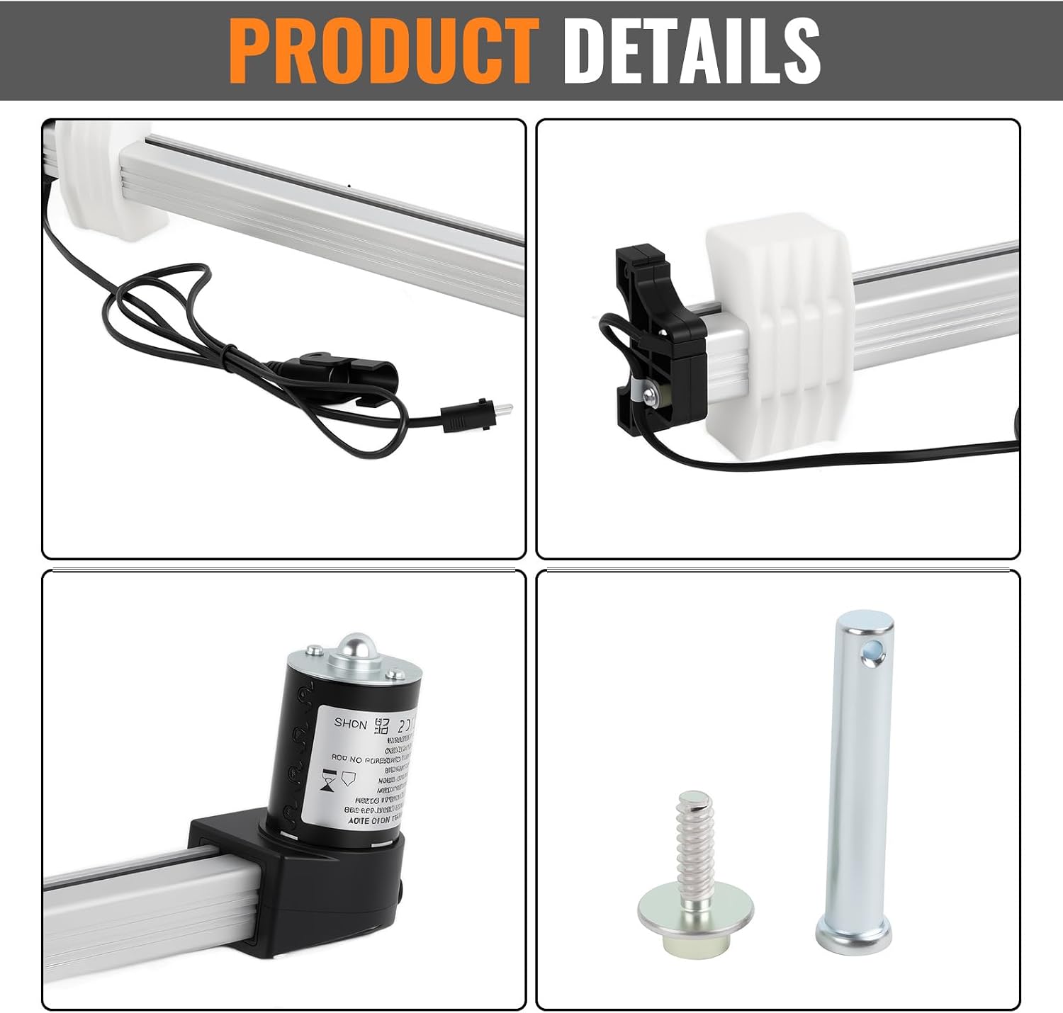 Power Recliner Motor Actuator R812301156333 Compatible with RMT Sofa Lift Chairs, Stroke 333mm, Minimum Installation Size 156mm