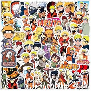 NA Naruto Stickers Japanese Anime Stickers Waterproof Vinyl Decal Stickers Skateboard Luggage Stickers for Kids Teens Adults for Water Bottles Laptop Phone