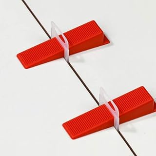 Tile Leveler Spacers Installation Tool for Wall Flooring, 300Pcs Tile Leveling System Kit (2.0mm Transparent Base)