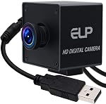 ELP Global Shutter USB Camera Wide Angle Webcam for Computer 1080P 90fps Lightburn Camera for Laser Engraver USB2.0 PC Camera High Frame USB Security Camera for Raspberry Pi (110° low distortion lens)