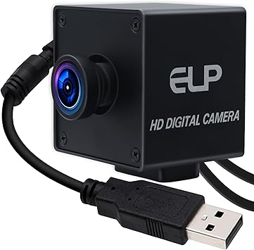 ELP Global Shutter USB Wide Angle Webcam for Computer 1080P 90fps Lightburn Camera for Laser Engraver USB2.0 PC High Frame Security Camera for Raspberry Pi 110 Low Distortion Lens