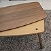 AZUMAYA ELFI-901WAL Folding Legs Kotatsu Heater Table, W36.0 x D20.0 x H14.5 Inches, Natural Wooden Material, Home and Living, Walnut Brown Color