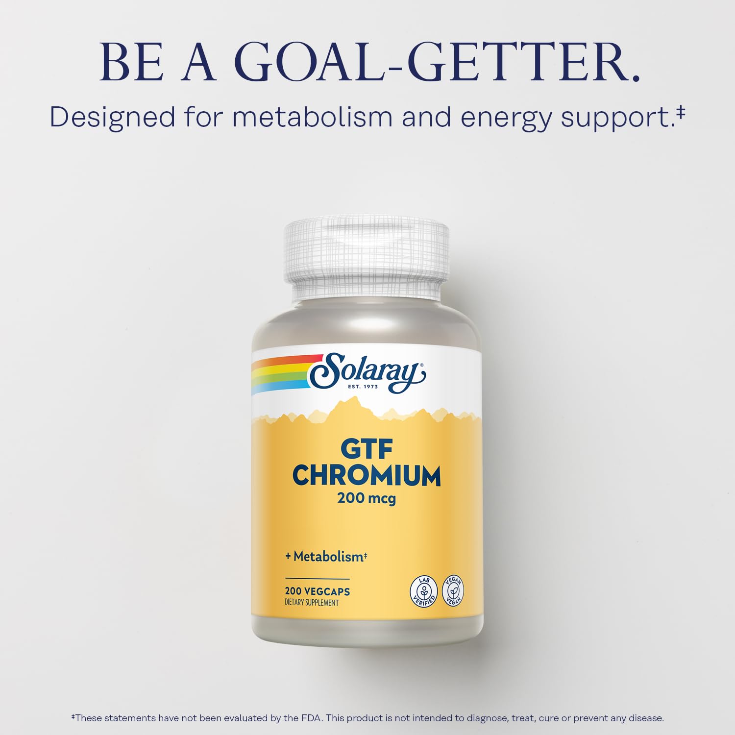 Solaray GTF Chromium 200mcg, Supports Metabolic Function, 200 Capsules — Amazon image 3