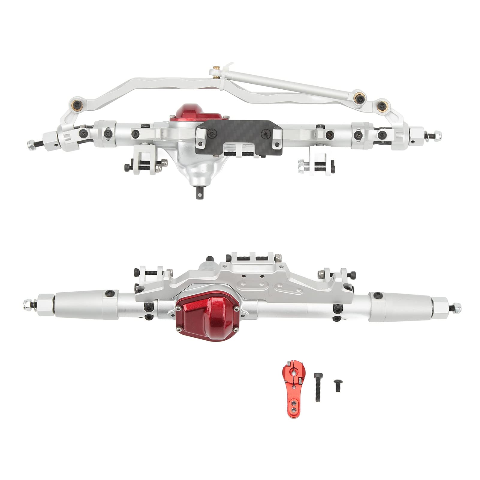 Alomejor Części Zamienne ze Stopu Aluminium Przedniej Osi Tylnej 1/10, Aktualizacja do Wraith RR10 90048, Poprawiona stabilność, Duży Prześwit Pod Pojazdem, łatwa Instalacja