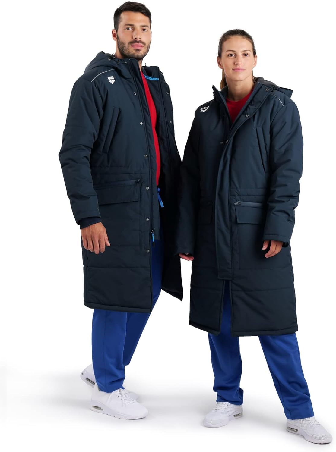 Arena Unisex Adult Team Swim Parka Solid Fleece Warm Winter Coat Waterproof Long Jacket for Women and Men Cold Weather Anorak - Image 7