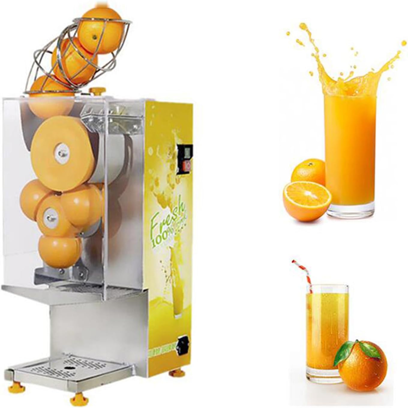 Mini 8-10pcs/Min Electric Orange Squeezer Juice Fruit Lemon Maker Fresh Juicer Press Machine