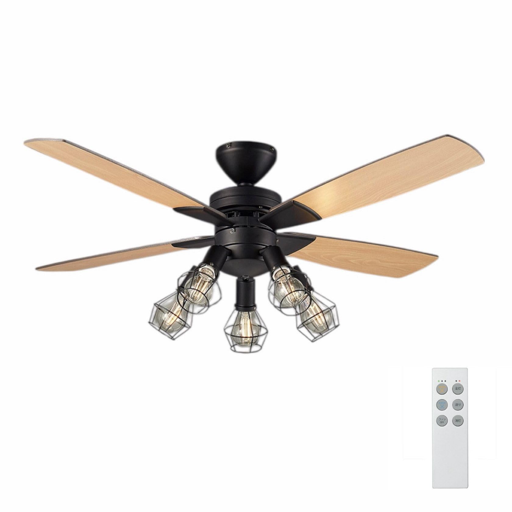 Amazon | 大光電機 DAIKO シーリングファンライト LEDランプ(E26) 5灯