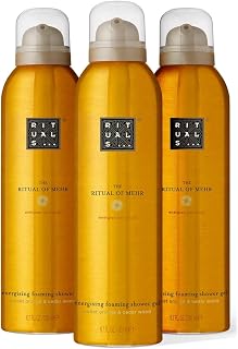 RITUALS Shower Foam The Ritual of Mehr - Value Pack - Shower Gel with Sweet Orange and Cedar Wood - Energising Foaming Shower Gel - Economy Pack, 3 x 200ml