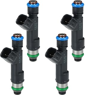 Fuel Injector No.12602480/12625029 Fuel Injection Nozzle for Chevrolet Malibu 2008-2010 2.4L for Chevrolet Cobalt 2009-2010 2.2L Black 4 Pcs