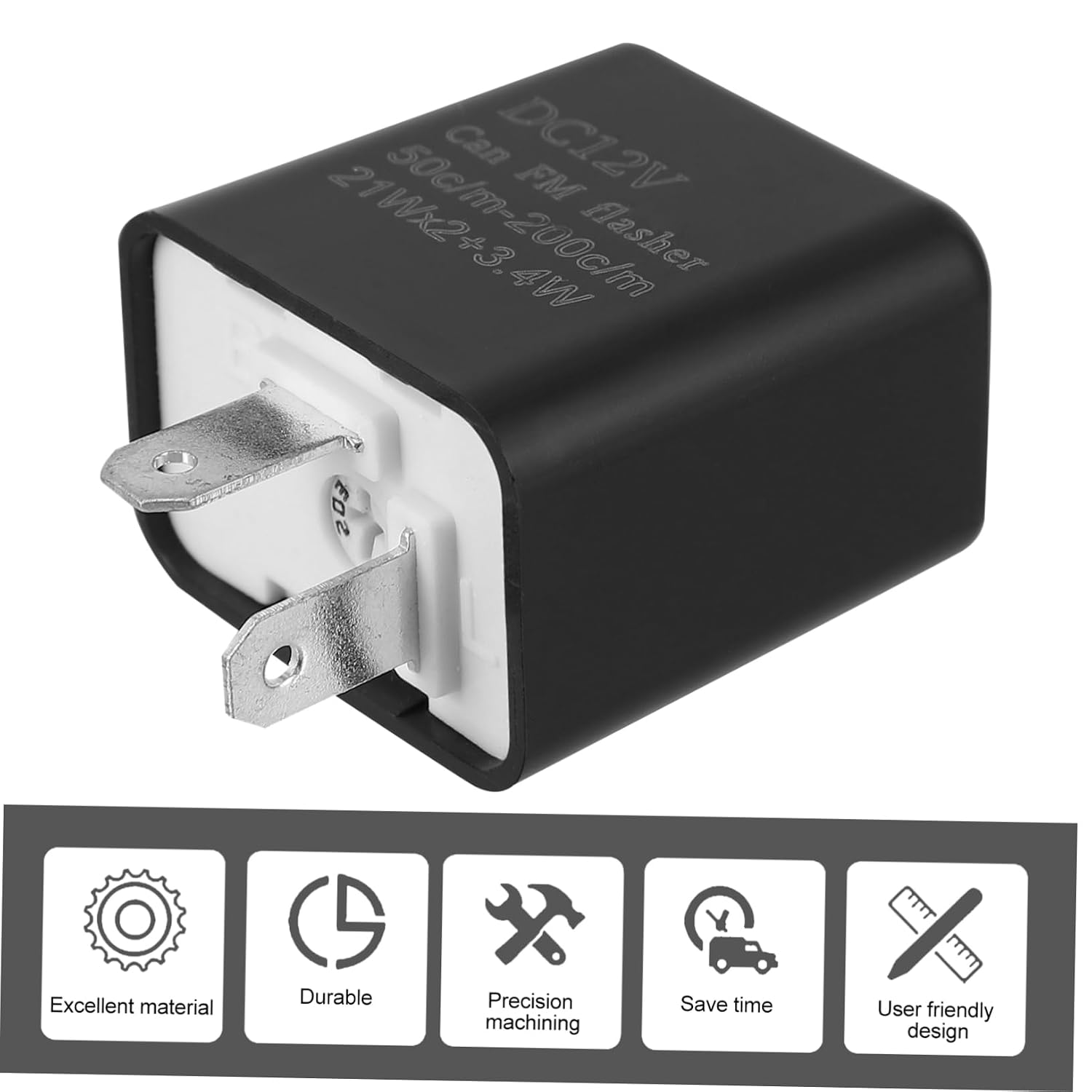 4pcs Led Turn Signal Relay for Motorbikes Durable Plug and Play Flasher Prevents Over-Flashing Reliable Replacement for Motorcycle Indicators