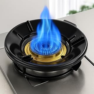 Gas Saver Burner Stand - Gas Stove for Kitchen | Burner Stand | Energy Saving Stand | Gas Burner Stand Round (Gas Stove Black, pack of 2) - Amazon product rated Grade B