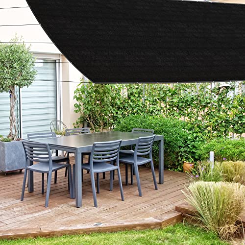 Sportyouth 60% Black Shade Cloth 10X50 Ft, Sunblock Shade Cover With Grommets Uv Resistant Privacy Screen Net Mesh Tarp Awning For Patio Canopy Garden Pergola Greenhouse Rv Chicken Coop Barn Kennel #TOP5