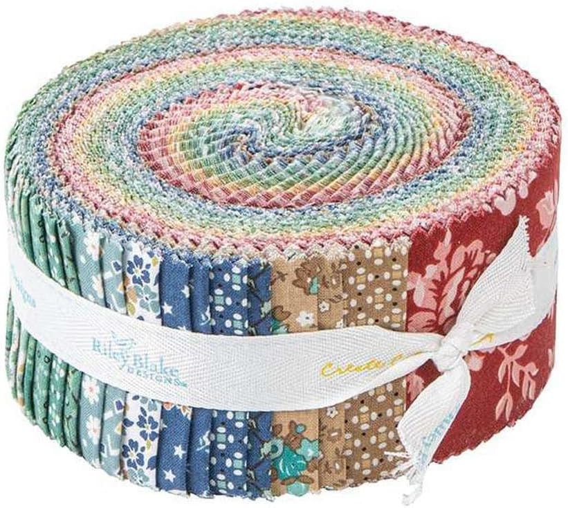 Riley Blake Designs Lori Holt Home Town Rolie Polie 40 2.5-inch Strips Jelly Roll RP-13580-40