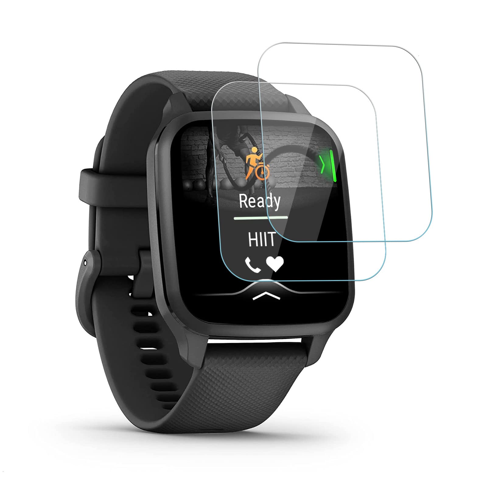 Amazon | ELMK【2枚セット】For GARMIN Venu Sq 2 / Venu Sq 2 Music 