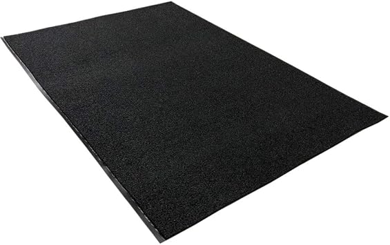 VINTEK VinLoop Backed Vinyl Loop Floor Mat Doormat for Entryways Deck Patio Pool Shower Locker-Room Spaghetti Loop Scraper Mat Traps Dirt and Water for Indoor Outdoor Use 2x3, Black