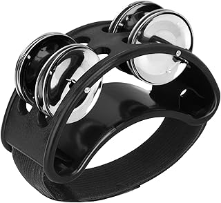 Hofeztey Foot Tambourine, Adults & Kids Percussion Foot Bells, Musical Instrument Foot Drum with Stainless Steel Jingle Be...